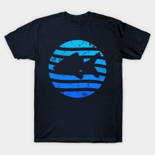 Fish Negative Space Grungy T-Shirt